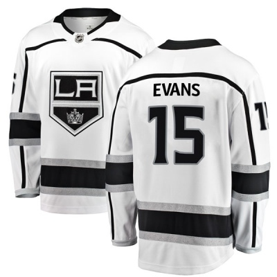 Youth Daryl Evans Los Angeles Kings Fanatics Branded Away Jersey - Breakaway White