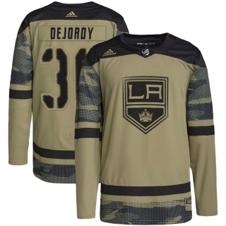 Youth Denis Dejordy Los Angeles Kings Adidas Military Appreciation Practice Jersey - Authentic Camo