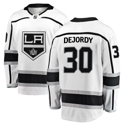Youth Denis Dejordy Los Angeles Kings Fanatics Branded Away Jersey - Breakaway White