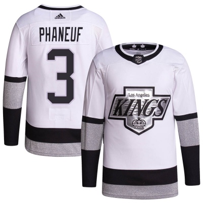 Youth Dion Phaneuf Los Angeles Kings Adidas 2021/22 Alternate Primegreen Pro Player Jersey - Authentic White