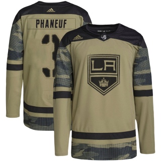 Youth Dion Phaneuf Los Angeles Kings Adidas Military Appreciation Practice Jersey - Authentic Camo