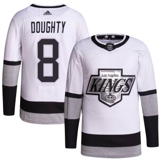 Youth Drew Doughty Los Angeles Kings Adidas 2021/22 Alternate Primegreen Pro Player Jersey - Authentic White