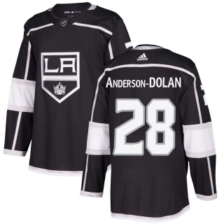 Youth Jaret Anderson-Dolan Los Angeles Kings Adidas Home Jersey - Authentic Black