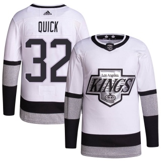 Youth Jonathan Quick Los Angeles Kings Adidas 2021/22 Alternate Primegreen Pro Player Jersey - Authentic White