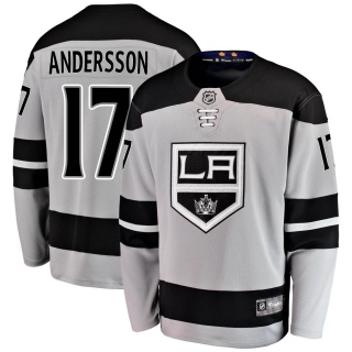 Youth Lias Andersson Los Angeles Kings Fanatics Branded Alternate Jersey - Breakaway Gray