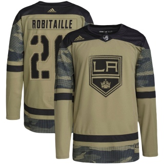 Youth Luc Robitaille Los Angeles Kings Adidas Military Appreciation Practice Jersey - Authentic Camo