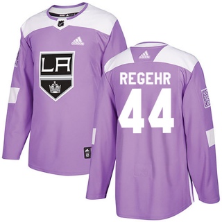 Youth Robyn Regehr Los Angeles Kings Adidas Fights Cancer Practice Jersey - Authentic Purple