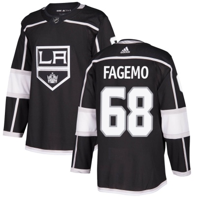Youth Samuel Fagemo Los Angeles Kings Adidas Home Jersey - Authentic Black
