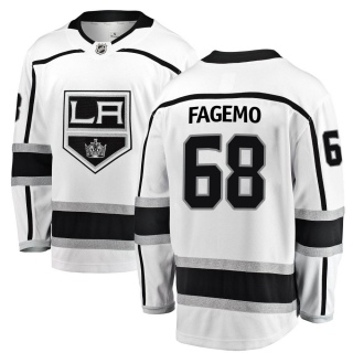 Youth Samuel Fagemo Los Angeles Kings Fanatics Branded Away Jersey - Breakaway White
