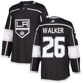 Youth Sean Walker Los Angeles Kings Adidas Home Jersey - Authentic Black
