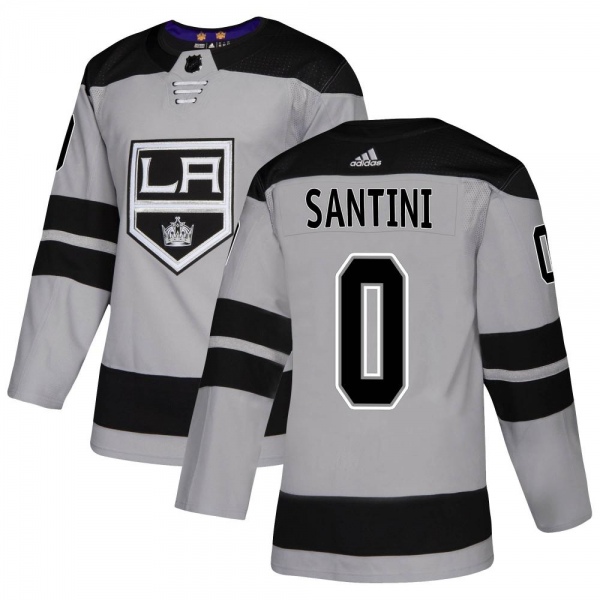 Youth Steven Santini Los Angeles Kings Adidas Alternate Jersey - Authentic Gray