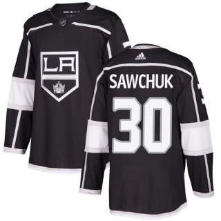 Youth Terry Sawchuk Los Angeles Kings Adidas Home Jersey - Authentic Black