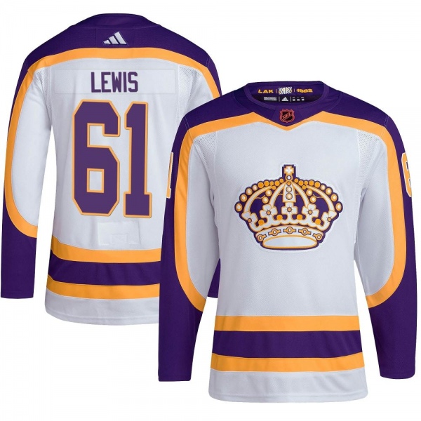 Youth Trevor Lewis Los Angeles Kings Adidas Reverse Retro 2.0 Jersey - Authentic White