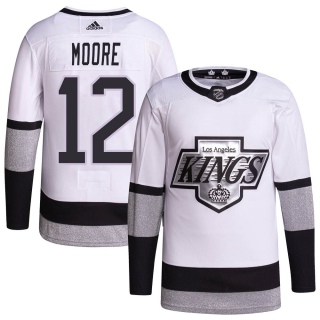 Youth Trevor Moore Los Angeles Kings Adidas 2021/22 Alternate Primegreen Pro Player Jersey - Authentic White