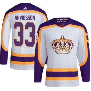 Youth Viktor Arvidsson Los Angeles Kings Adidas Reverse Retro 2.0 Jersey - Authentic White